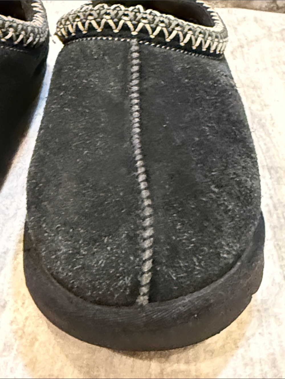 UGG Tasman men’s size 8 Black Suede Slip-On Moccasin Clogs - Picture 11 of 13